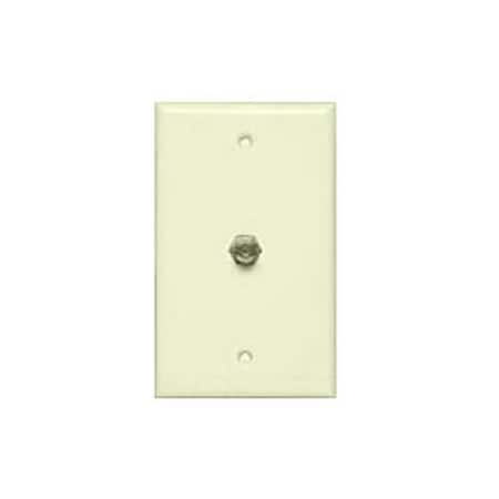 Allen Tel Flush Faceplate With F-81 Connector, Ivory CT103F-09